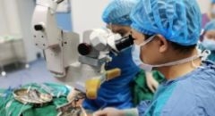我院完成鹽城首例折疊人工玻璃體球囊植入手術，成功保住患者眼球不被摘除！